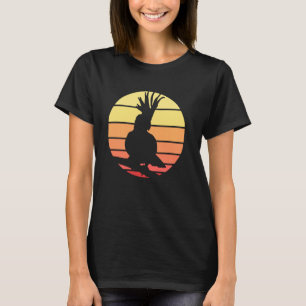 Cockatoo Shirt Women Retro Sunset Bird Lover Parro