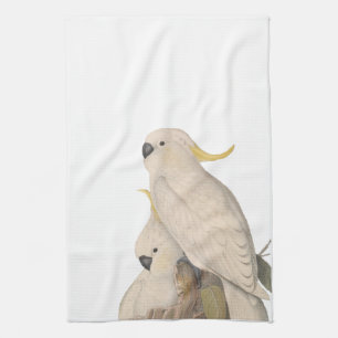 Cockatoo tea towel