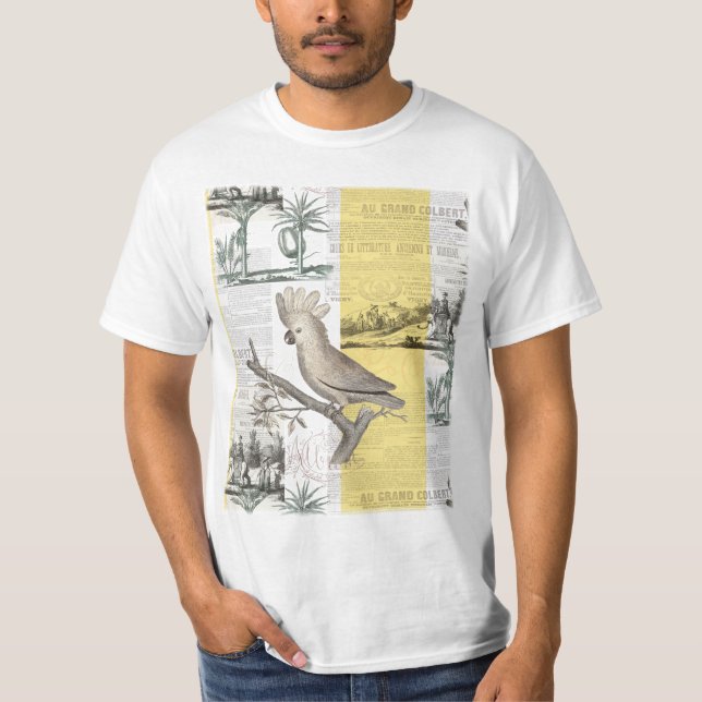 Cockatoo Tropical Toile T-Shirt (Front)