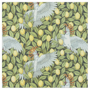 Cockatoo with Lemons Fabric