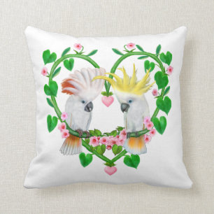 Cockatoos of the Heart Cushion