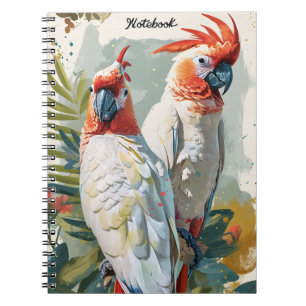 Cockatoos Vintage  Notebook