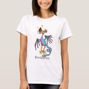 Cockatrice Pastel Medieval Beast Logo T-Shirt