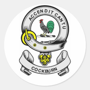 COCKBURN Coat of Arms Classic Round Sticker