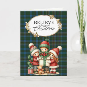 Cockburn Modern Original Scottish Tartan Holiday Card