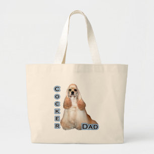 Cocker(buff) Dad 4 Large Tote Bag