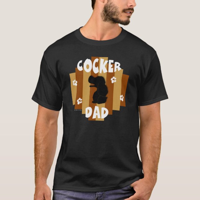 Cocker Dad Dark T-Shirt (Front)