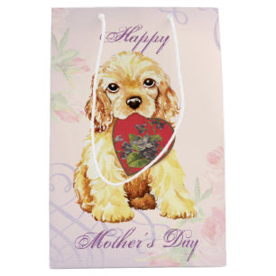 Cocker Heart Mum Medium Gift Bag