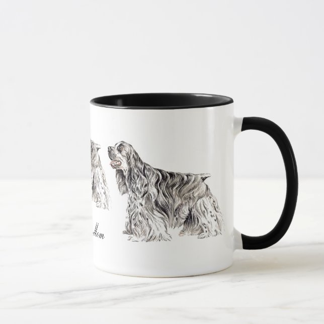 Cocker Mum, American Cocker Spaniel Ceramic Mug (Right)