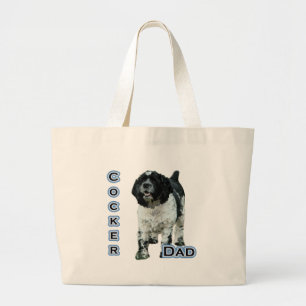 Cocker(parti) Dad 4 Large Tote Bag