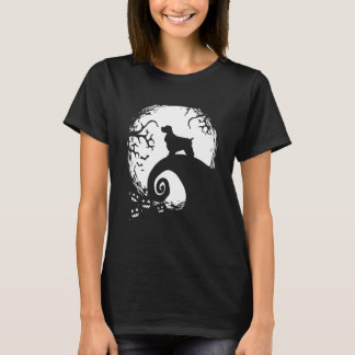 Cocker Spainel Halloween Under The Moonlight Spook T-Shirt