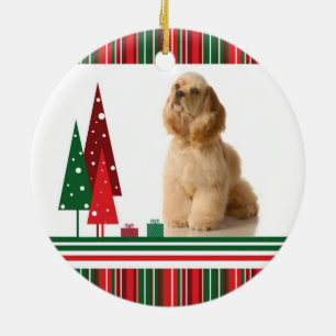 Cocker Spanial Christmas Ornament