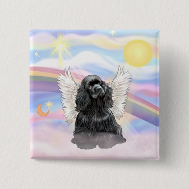 Cocker Spaniel 15 Cm Square Badge (Front)