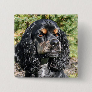 Cocker Spaniel 15 Cm Square Badge