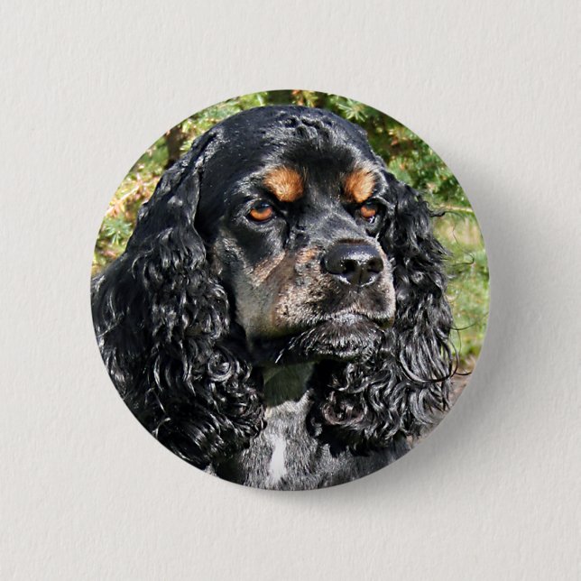 Cocker Spaniel 6 Cm Round Badge (Front)