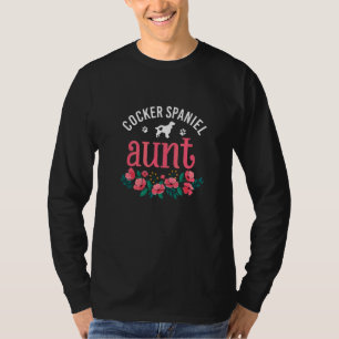 Cocker Spaniel Aunt Women Cute Dog Christmas Mum T-Shirt