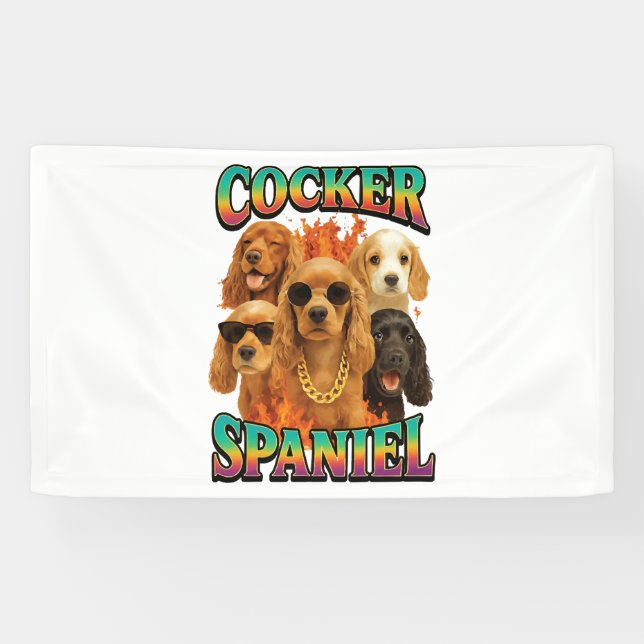 Cocker Spaniel  Banner (Horizontal)