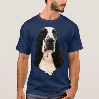 Cocker Spaniel Black and White Beauty  T-Shirt