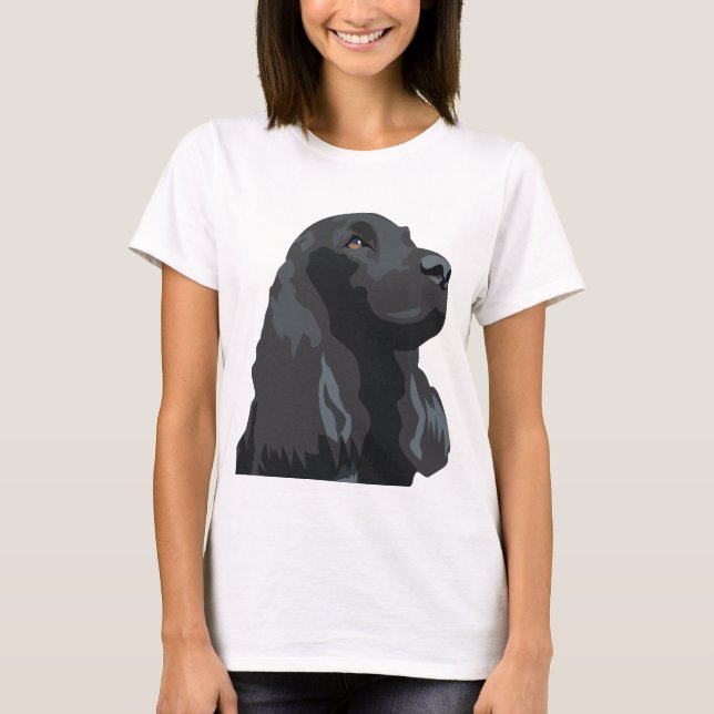 Cocker Spaniel - Black - Basic Breed Templates T-Shirt (Front)