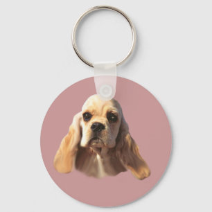 Cocker Spaniel Blondie Keychain