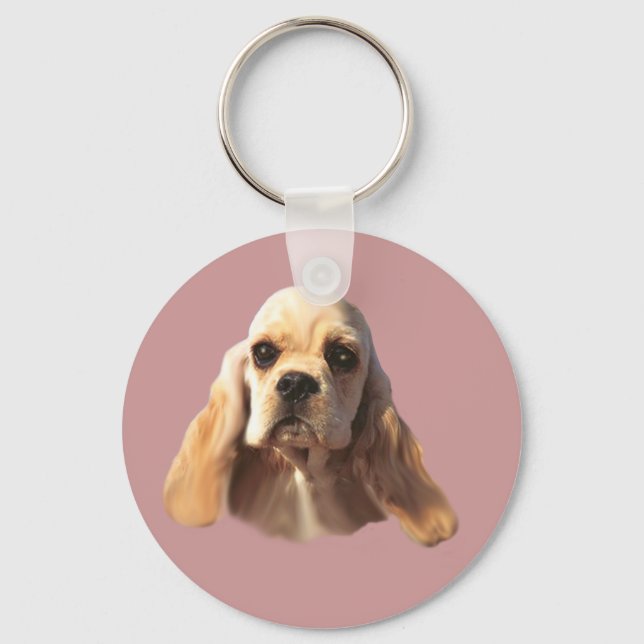 Cocker Spaniel Blondie Keychain (Front)