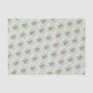 Cocker Spaniel Buff Painting - Original Dog Art Tissue Paper