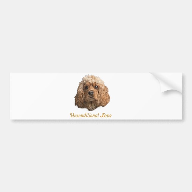 Cocker Spaniel Bumper Sticker (Front)