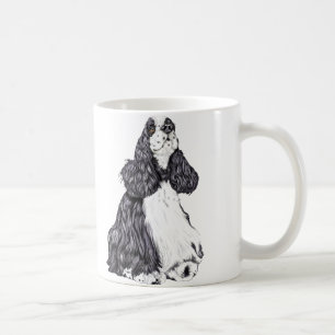 Cocker Spaniel BW Parti Coffee Mug