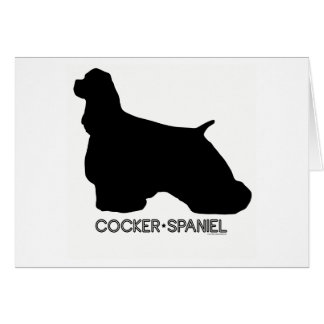 Cocker Spaniel Card