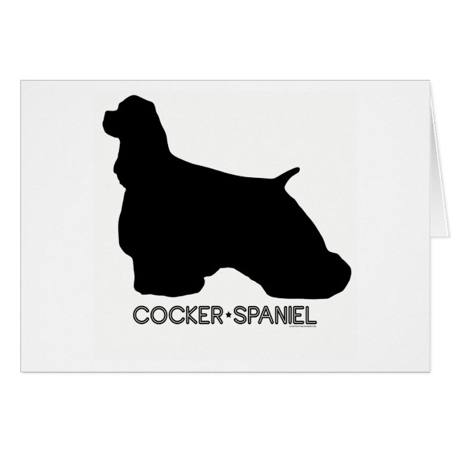 Cocker Spaniel Card (Front Horizontal)