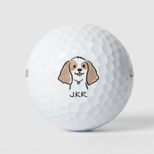 Cocker Spaniel Cartoon Dog Golf Balls
