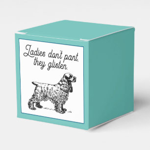 Cocker Spaniel Cartoon with Funny Pet Joke Favour Box