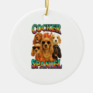 Cocker Spaniel Ceramic Tree Decoration