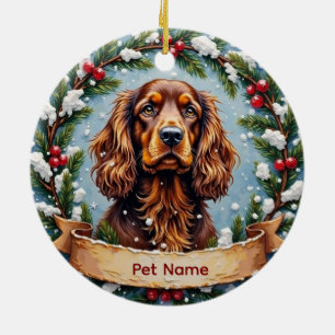 Cocker Spaniel Christmas Ceramic Tree Decoration