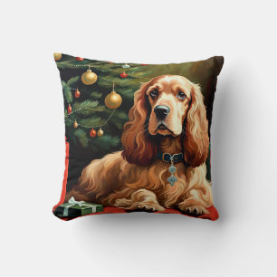 Cocker Spaniel Christmas Cushion