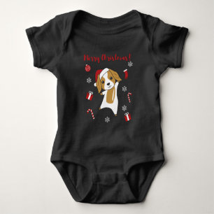 Cocker Spaniel Christmas Dog Winter Animals Dogs Baby Bodysuit