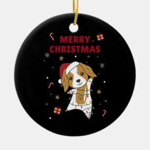 Cocker Spaniel Christmas Dog Winter Animals Dogs Ceramic Tree Decoration