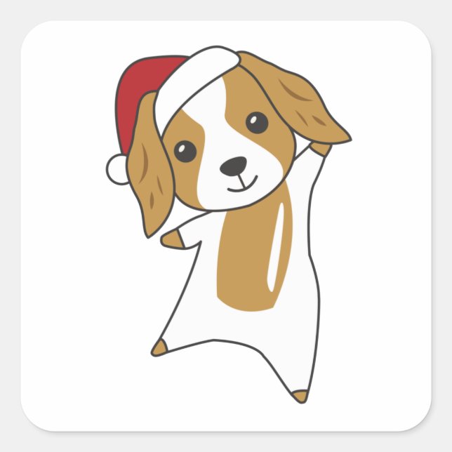 Cocker Spaniel Christmas Dog Winter Animals Dogs Square Sticker (Front)