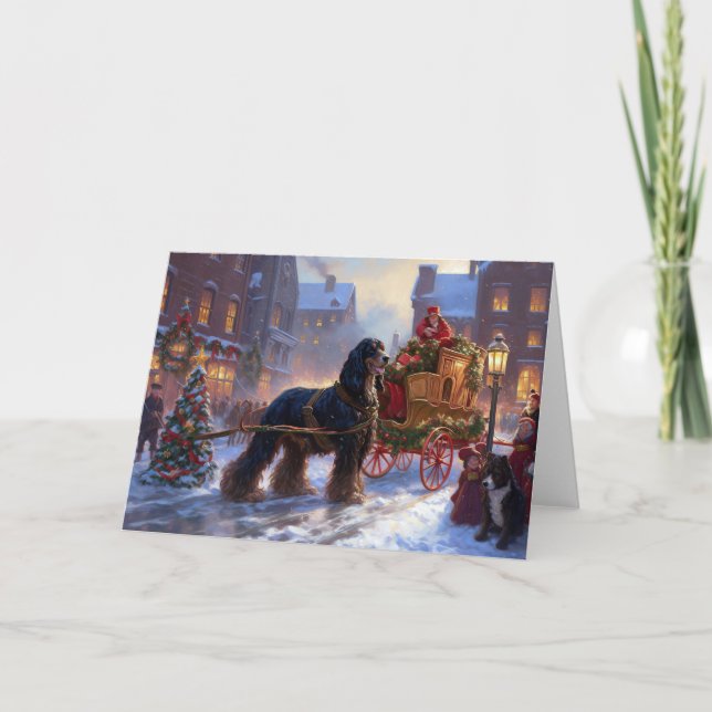 Cocker Spaniel Christmas Festive Season Card (Front)