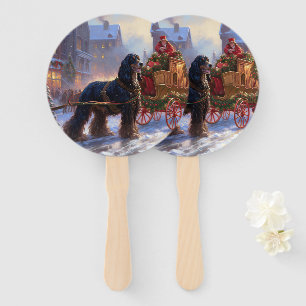 Cocker Spaniel Christmas Festive Season Hand Fan