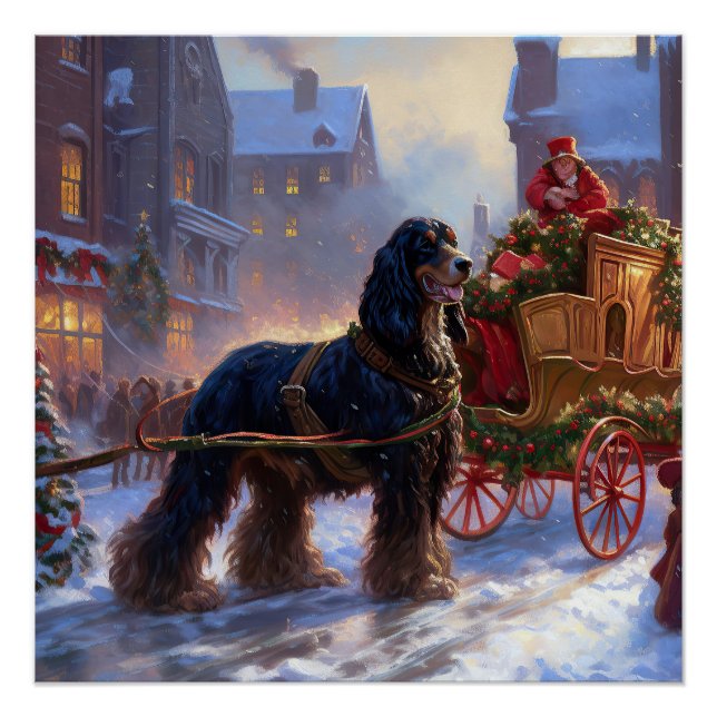 Cocker Spaniel Christmas Festive Season Poster (Front)