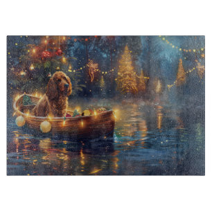 Cocker Spaniel Christmas Festive Voyage Cutting Board