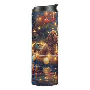 Cocker Spaniel Christmas Festive Voyage Thermal Tumbler