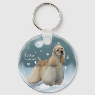 Cocker Spaniel Christmas Gifts Key Ring