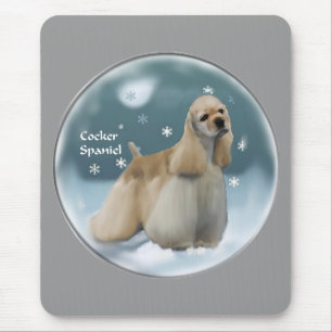 Cocker Spaniel Christmas Gifts Mouse Mat