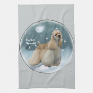 Cocker Spaniel Christmas Gifts Tea Towel