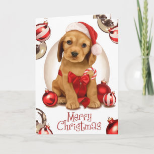 Cocker Spaniel Christmas Holiday Card