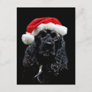 Cocker Spaniel Christmas Holiday Postcard
