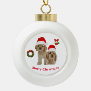 Cocker spaniel Christmas ornament