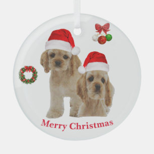 Cocker spaniel Christmas ornament